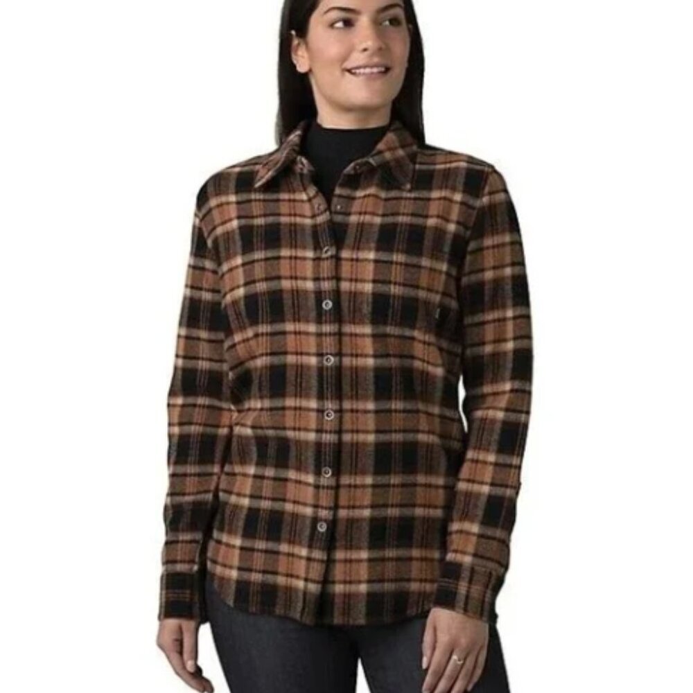 NWOT PRANA Golden Canyon Flannel Shirt Size XS